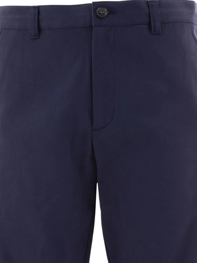 Shop Apc A.p.c. "chino Ville" Trousers In Blue