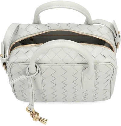 Shop Bottega Veneta Getaway Leather Handbag In Grey