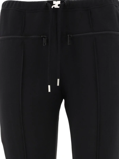 Shop Courrèges "interlock" Trousers In Black