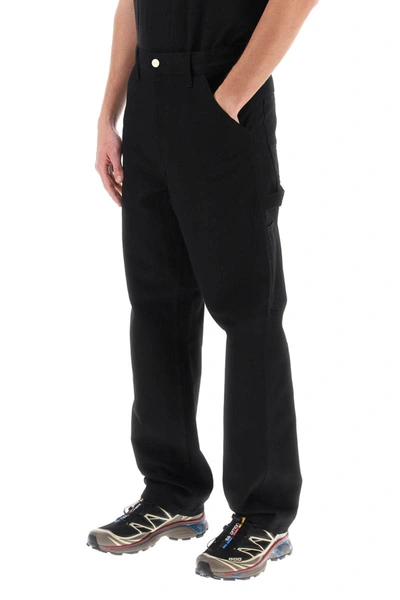 Shop Carhartt Wip Organic Cotton Single Knee Pants In Black