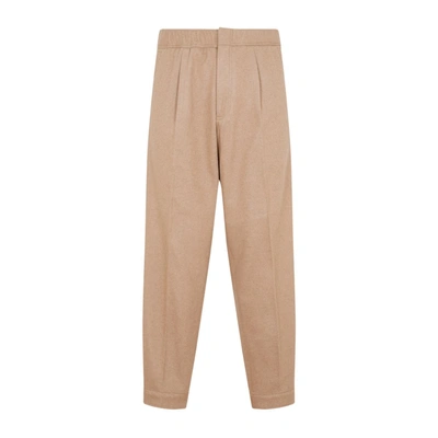 Shop Zegna Long Formal Pants In Brown