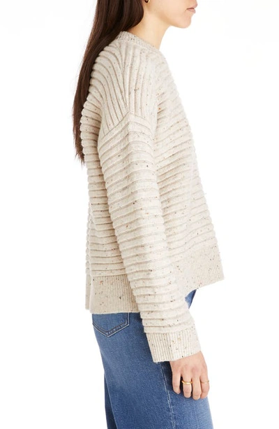 Madewell Donegal Elsmere Pullover Sweater In Donegal Pearl