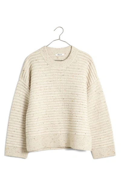 Madewell Donegal Elsmere Pullover Sweater In Donegal Pearl