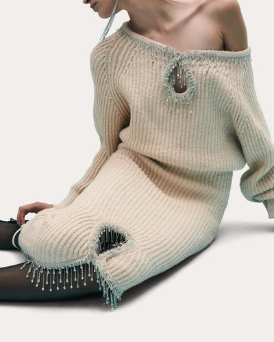 Shop Hellessy Women's Blair Crystal Sweater In Neutrals