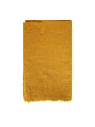 Shop Destin Cashmere Silk 140x200 Scarf Accessories In Yellow & Orange