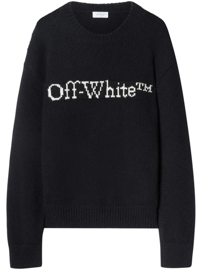 Shop Off-white Sweater With Logo In Black