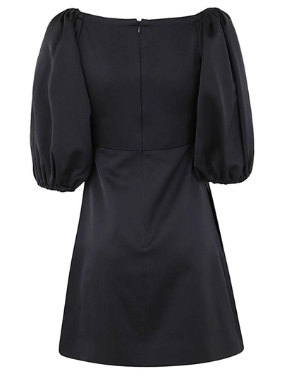 Shop Patou Volume Sleeves Drawstring Dress Clothing In Black