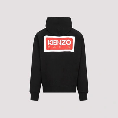 Shop Kenzo Paris Oversized Hoodie Sweatshirt In Black