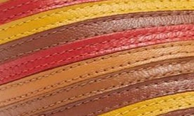 Shop Seychelles Fleet Cross Strap Leather Sandal In Vintage Multi