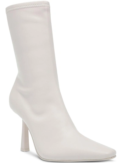 Steve Madden Vakay Womens Stretch Zipper Mid-calf Boots In Beige