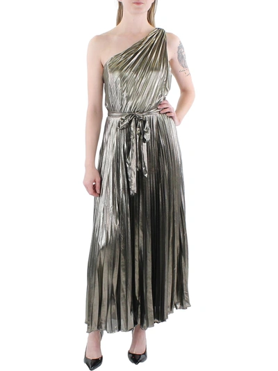 Shop Lauren Ralph Lauren Womens Belted Long Evening Dress In Multi