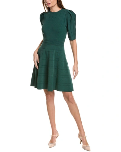 Shop Nicole Miller Mini Dress In Green