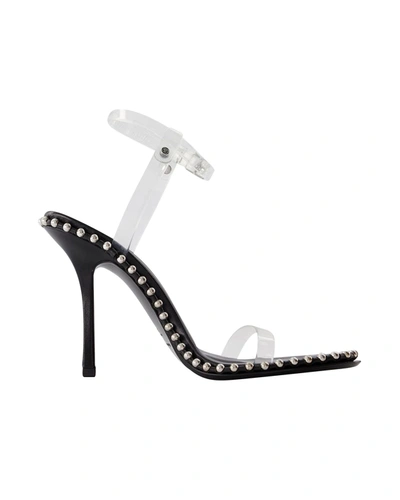 Shop Alexander Wang Nova 105 Sandals -  - Black - Pvc In White