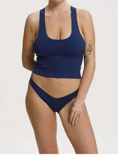 Shop Cali Dreaming Low Rise Bottom In Navy In Blue