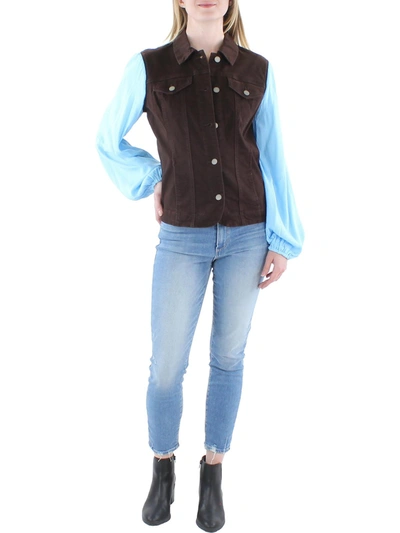 Shop Refried Apparel Womens Lightweight Denim Jacket In Brown
