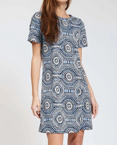 Tyler Boe Morgan Jacquard Dress In Hydro In Multi