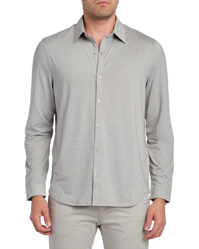 Shop Zachary Prell Shirt In Grey