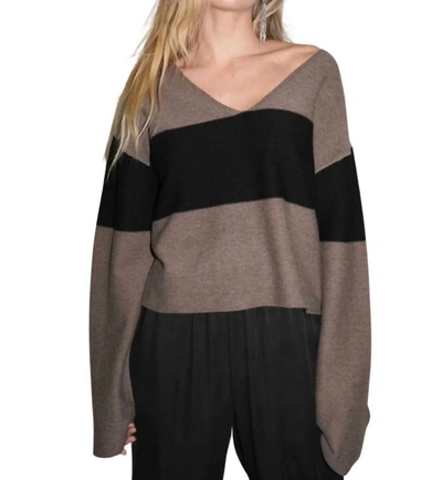 Shop Lna Luca Stripe Sweater In Multi