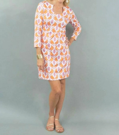 Shop Ck Bradley Islesboro Dress In Larkin Orange In Multi