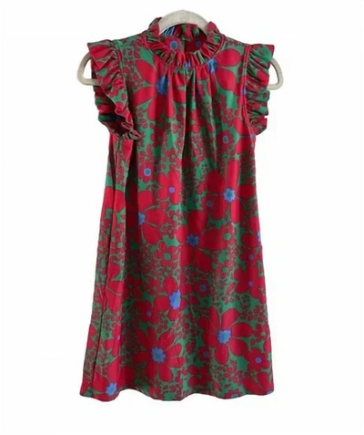Shop Jude Connally Shari Dress In Mod Daisygreen In Multi