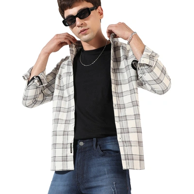 Shop Campus Sutra Men's Checkered Casual Shirt In Multi