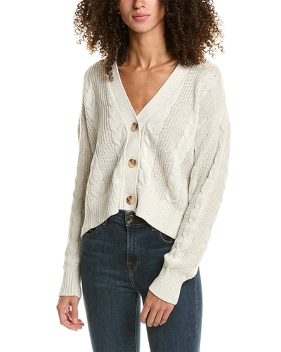 Shop Alashan Cashmere Cable & Rib Cashmere-blend Cardigan In Beige