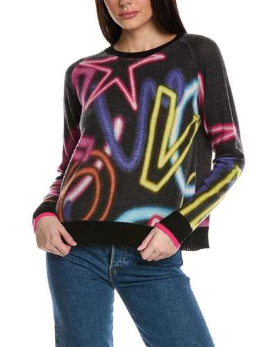 Shop Brodie Cashmere Neon Sign Cashmere Sweater In Multi