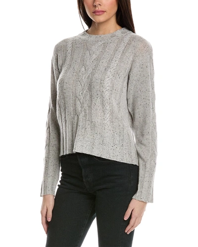 Shop Brodie Cashmere Lilly Cashmere Sweater In Grey