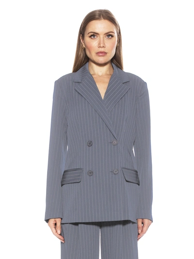 Shop Alexia Admor Indigo Blazer In Grey