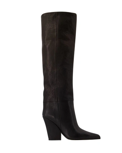 Shop Paris Texas Jane 100 Boots -  - Leather - Black