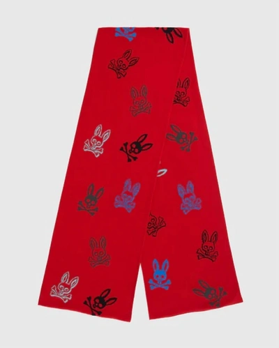 Shop Psycho Bunny Unisex - Lacomb Scarf In Red
