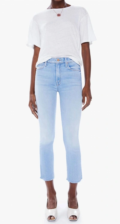 Shop Mother The Mid-rise Dazzler Crop Jeans In Fray Sun Kissed In Multi