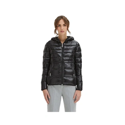 Shop Centogrammi Nylon Jackets & Women's Coat In Black