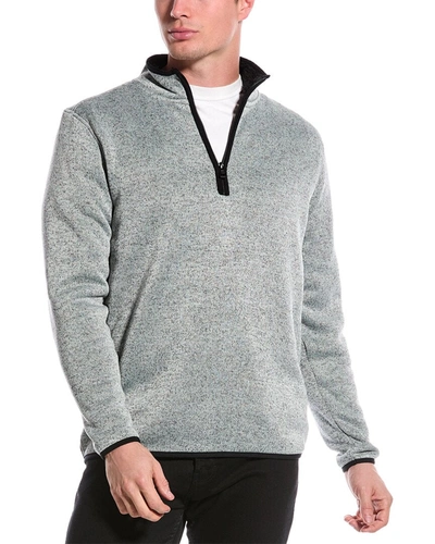 Shop Weatherproof Vintage Sweaterfleece 1/4-zip Pullover In Grey