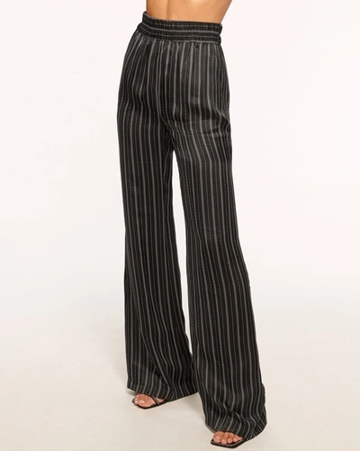 Shop Ramy Brook Anahi Wide Leg Pant In Black Stripe