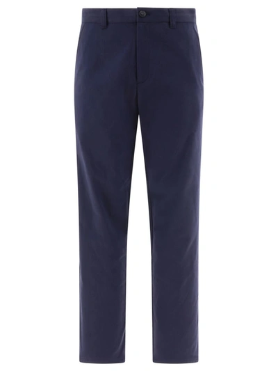 Shop Apc A.p.c. "chino Ville" Trousers In Blue