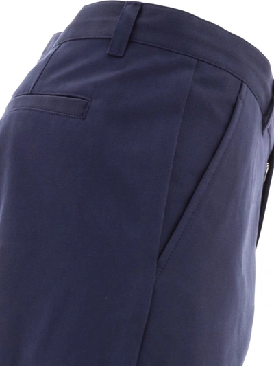 Shop Apc A.p.c. "chino Ville" Trousers In Blue