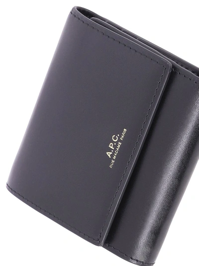Shop Apc A.p.c. "lois Compact" Wallet In Black