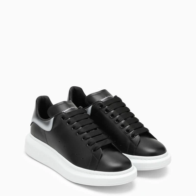Shop Alexander Mcqueen Black/silver Oversize Sneaker