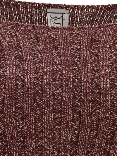 Shop Baserange "macau" Sweater In Bordeaux