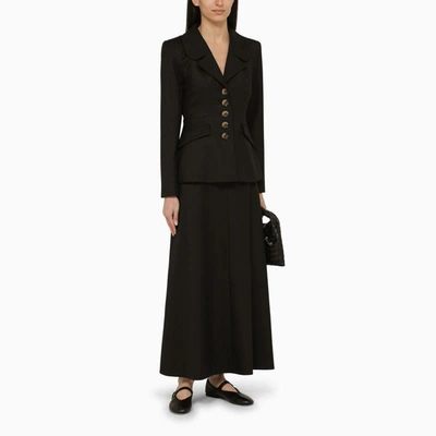 Shop By Malene Birger Isoldas Long Skirt In Black