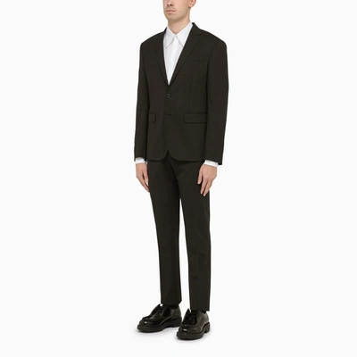 Shop Dsquared2 Dark Single-breasted Suit In Grey