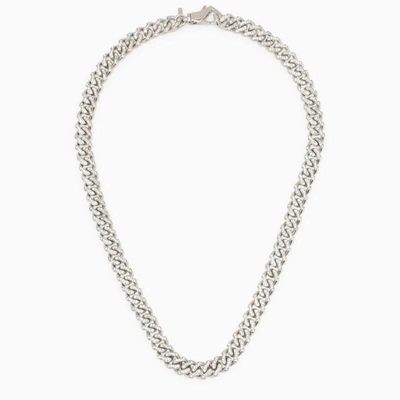 Shop Emanuele Bicocchi Chain Necklace With Crystals In Metal