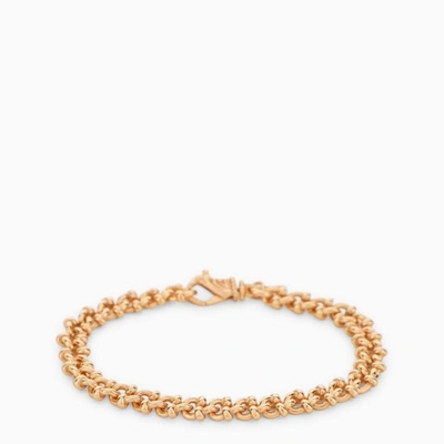 Emanuele Bicocchi Essential Knots Bracelet In 925 Gold-plated Silver