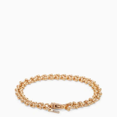 Shop Emanuele Bicocchi Essential Knots Bracelet In Gold-plated In Metal