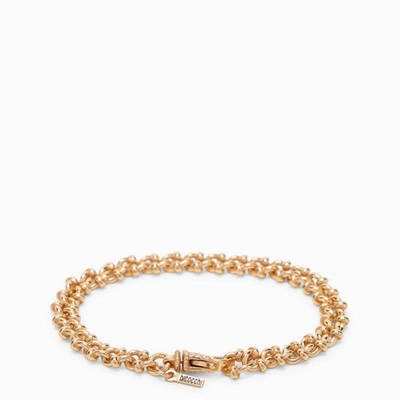 Emanuele Bicocchi Essential Knots Bracelet In 925 Gold-plated Silver