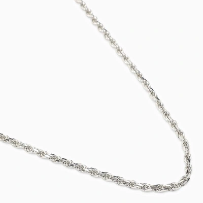 Shop Emanuele Bicocchi Sterling Rope Chain Necklace In Metal