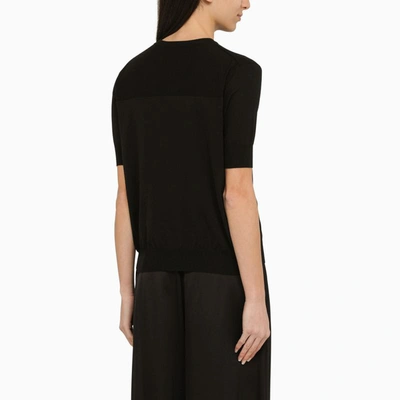 Shop Jil Sander Short-sleeved Jersey In Black