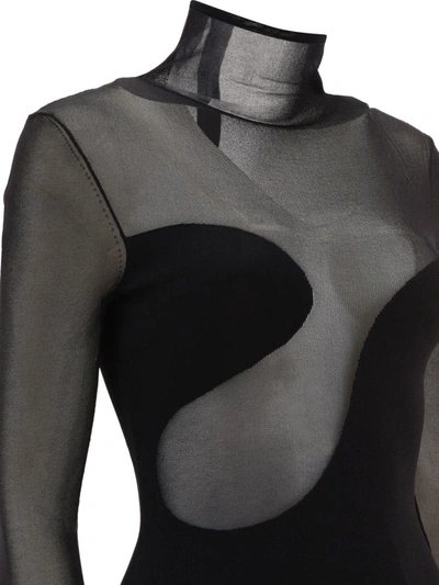 Shop Nensi Dojaka Asymmetric Dress In Black