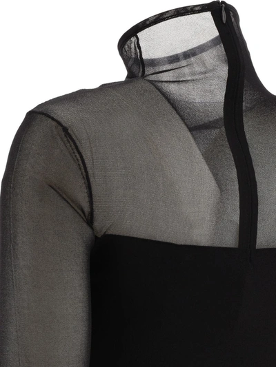 Shop Nensi Dojaka Asymmetric Dress In Black